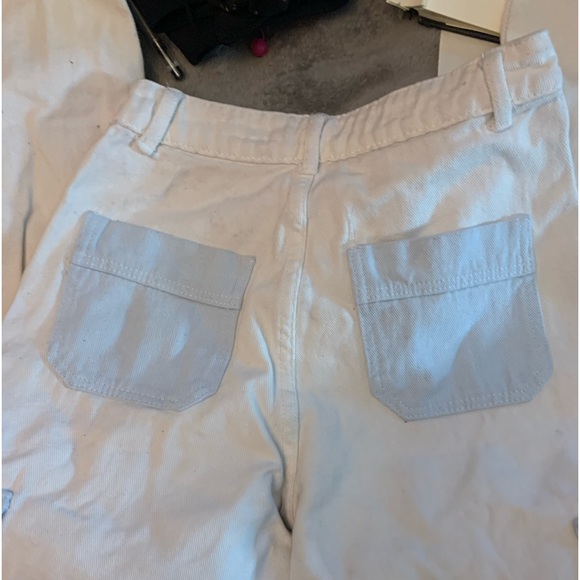 SHEIN white and baby blue Jean pants, size XS - Picture 4 of 4